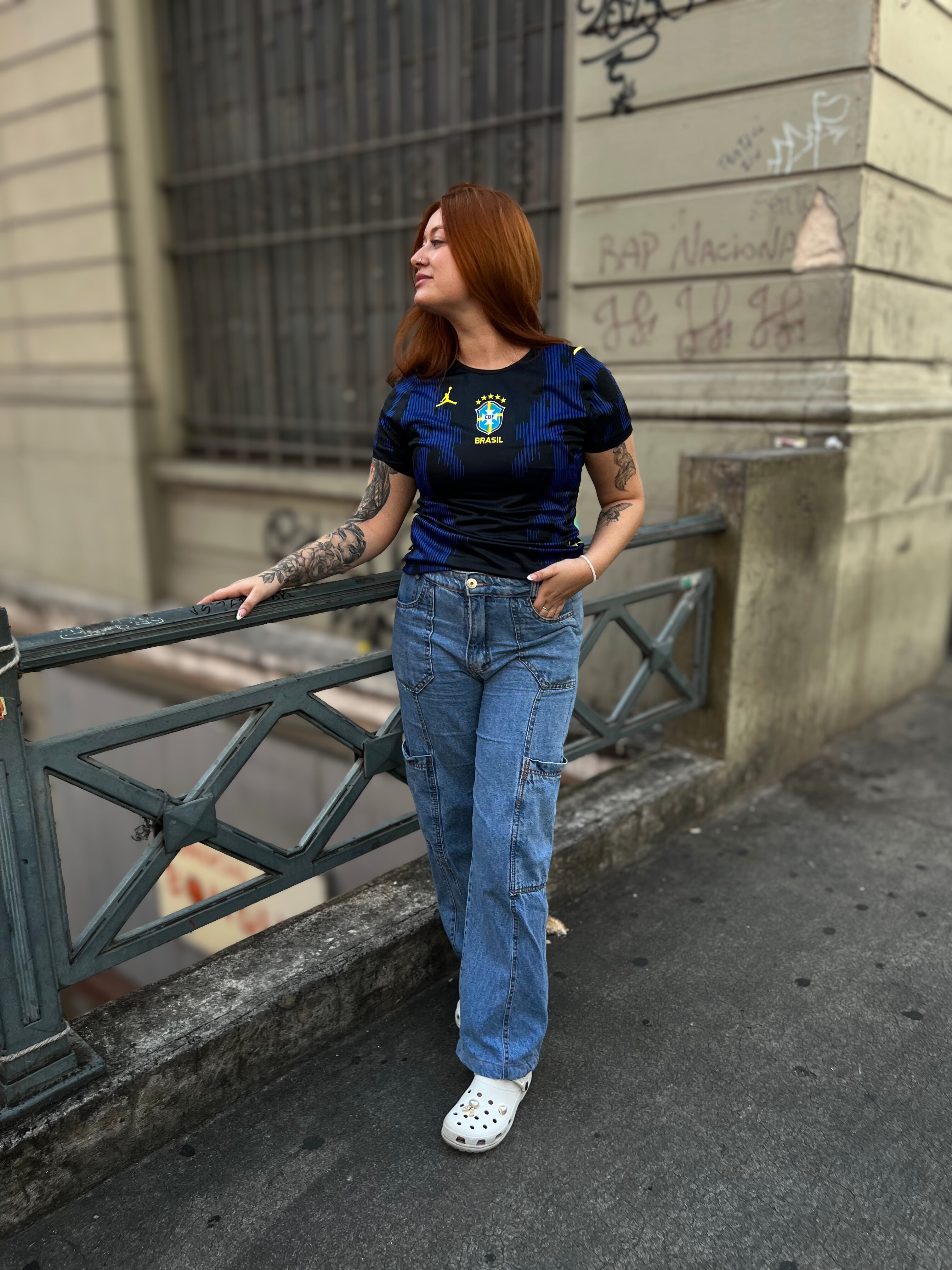 Camisa Brasil Jordan feminina