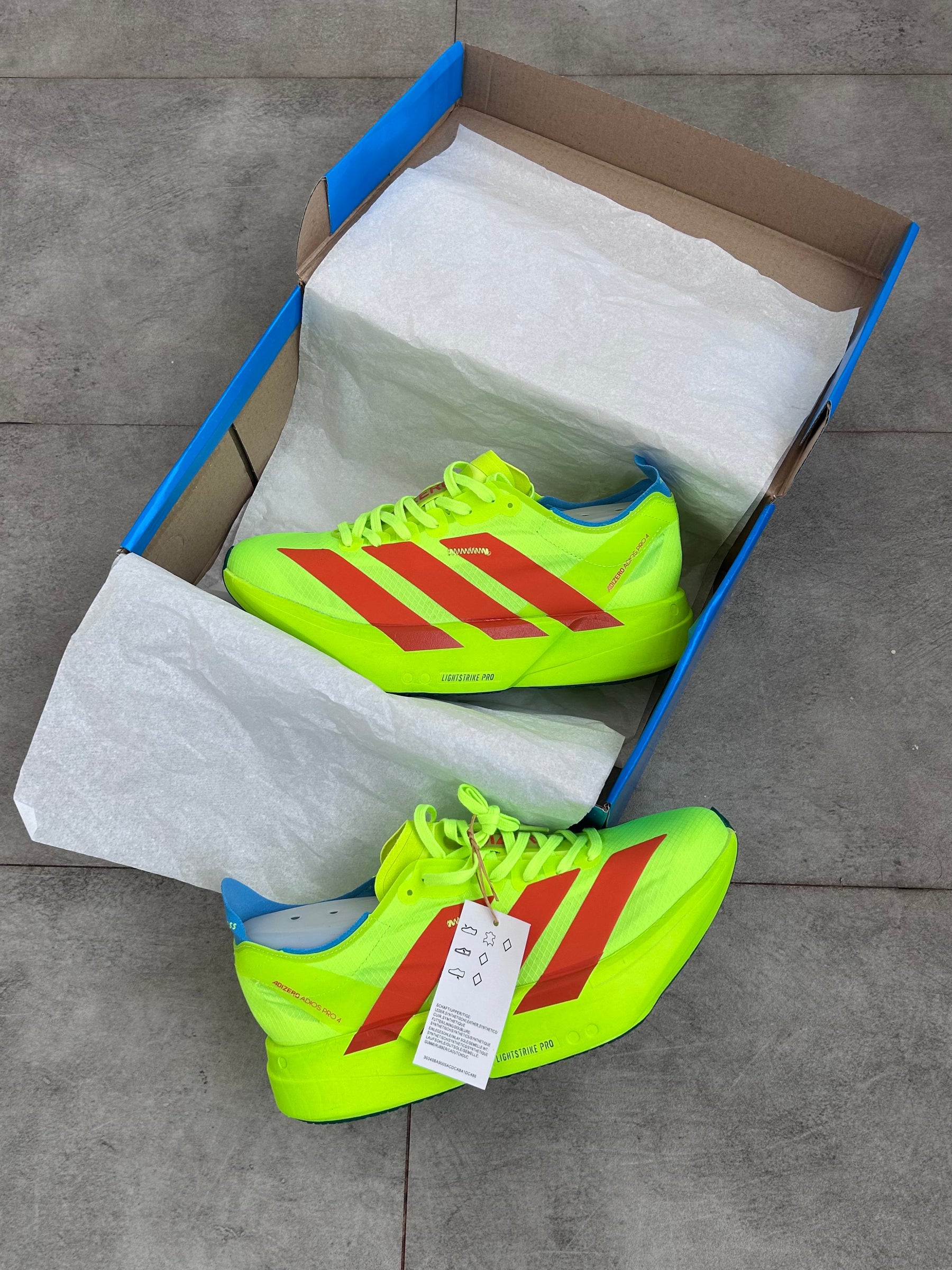 Adidas Adizero Adios Pro 4 Verde Limão - Importado