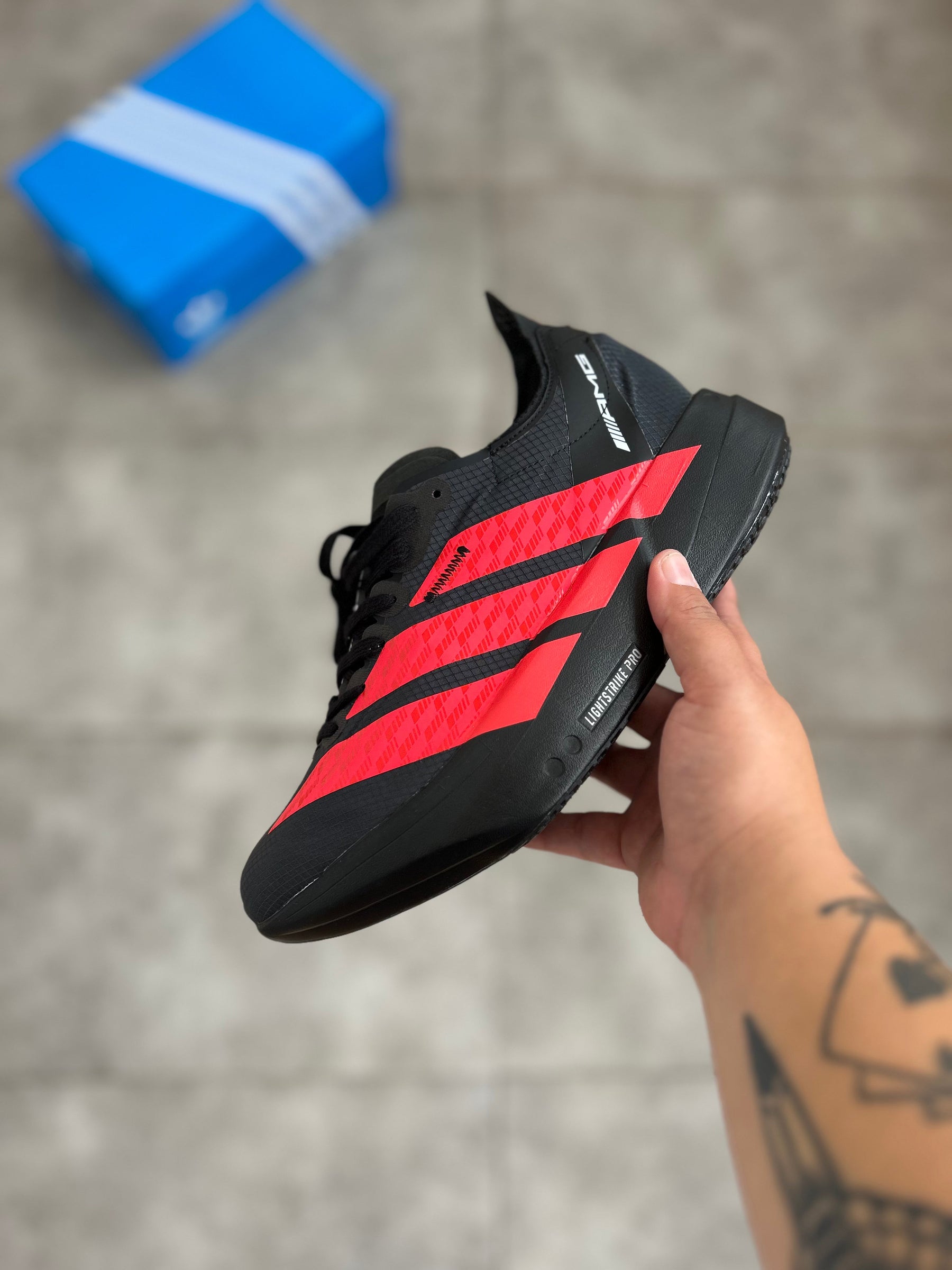 Adidas Adizero Adios Pro 4 Preto e Vermelho- Importado