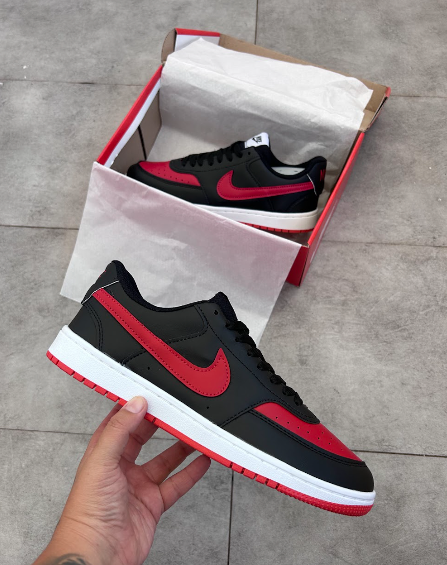 Nike Court Vision - Preto/Vermelho