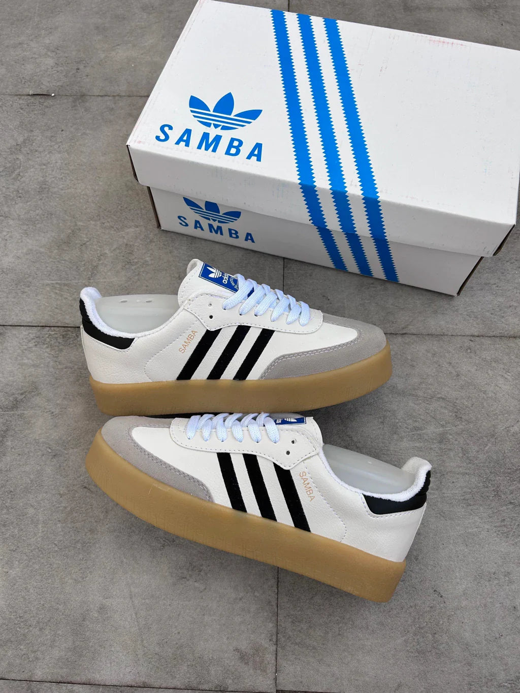 Adidas Samba - Plataforma Off White