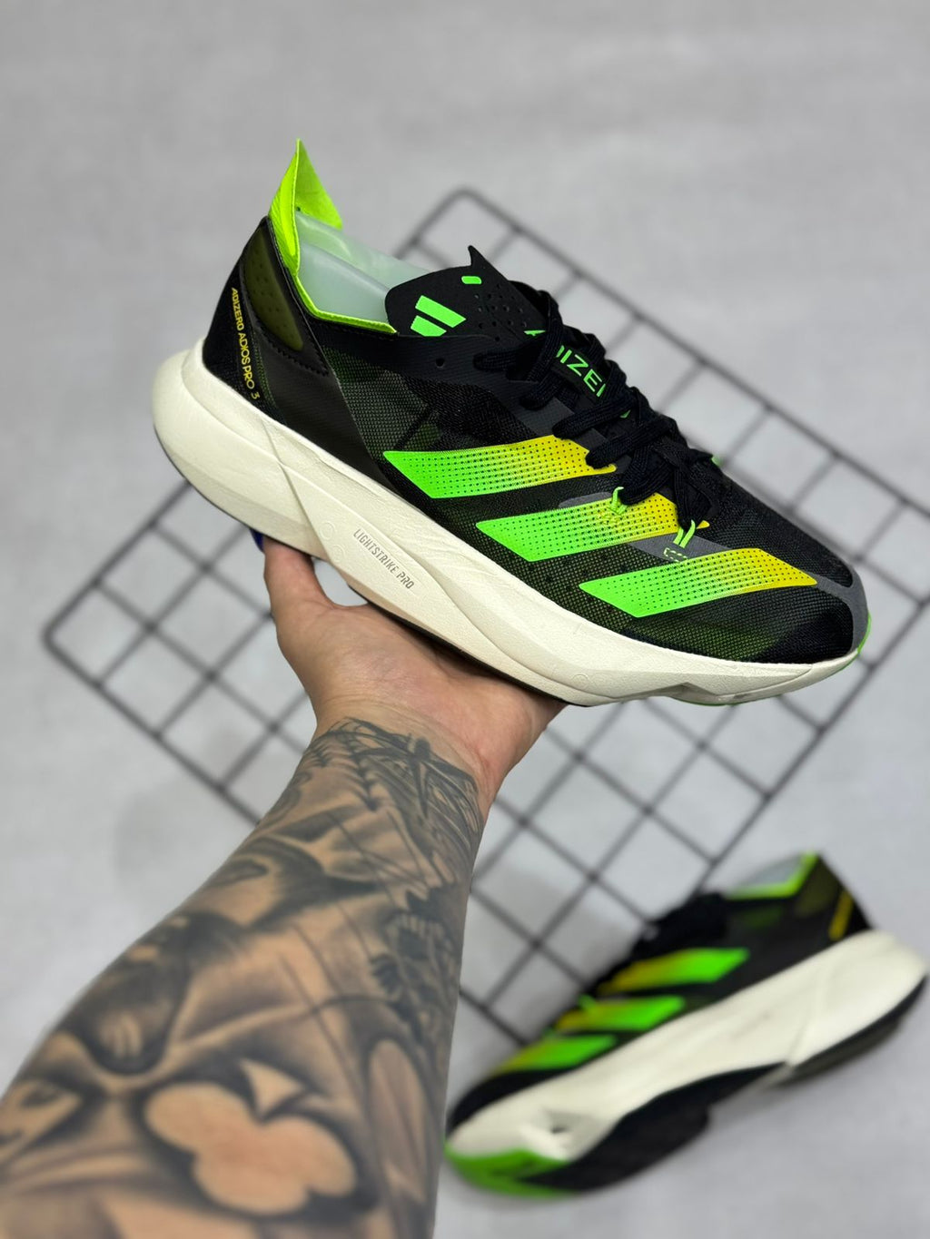 Adidas Adizero  Adios Pro 3 - Preto e Verde
