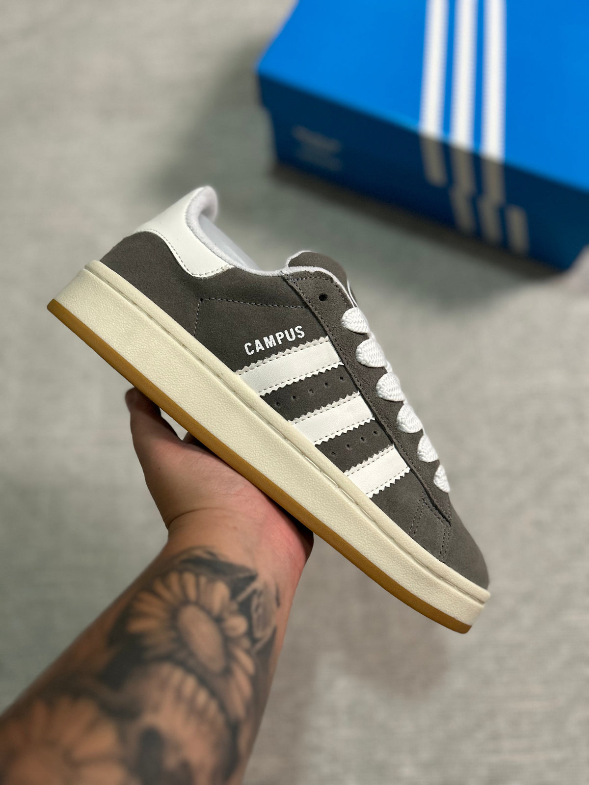 Adidas Campus - Cinza camurça