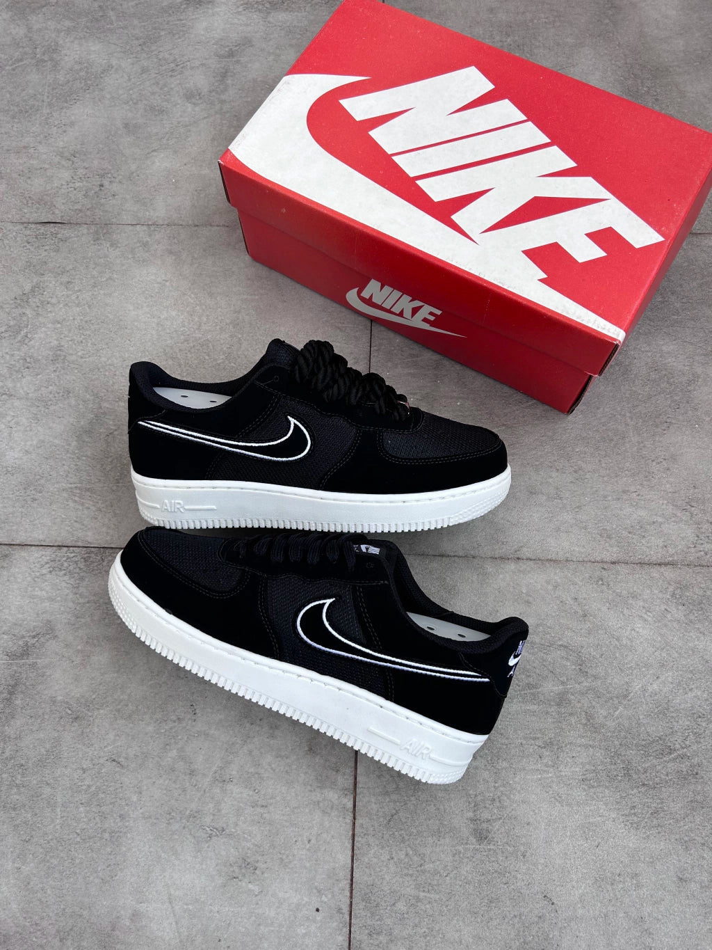 Nike Air Force 1  - Black Tecido