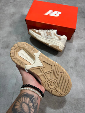 New Balance 550 - Couro Bege e Marrom