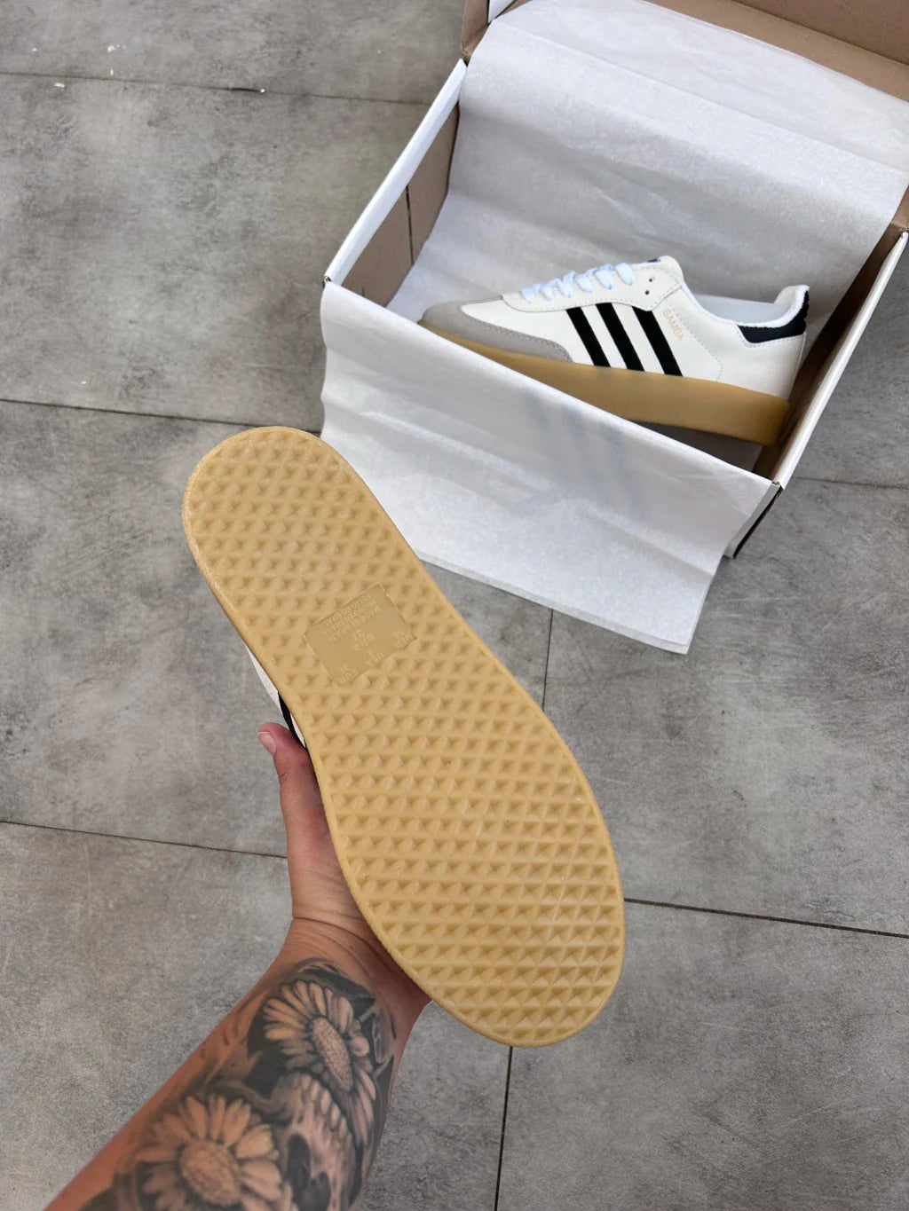 Adidas Samba - Plataforma Off White